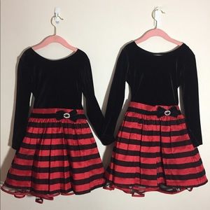 Black Velvet Bodice and Stripes